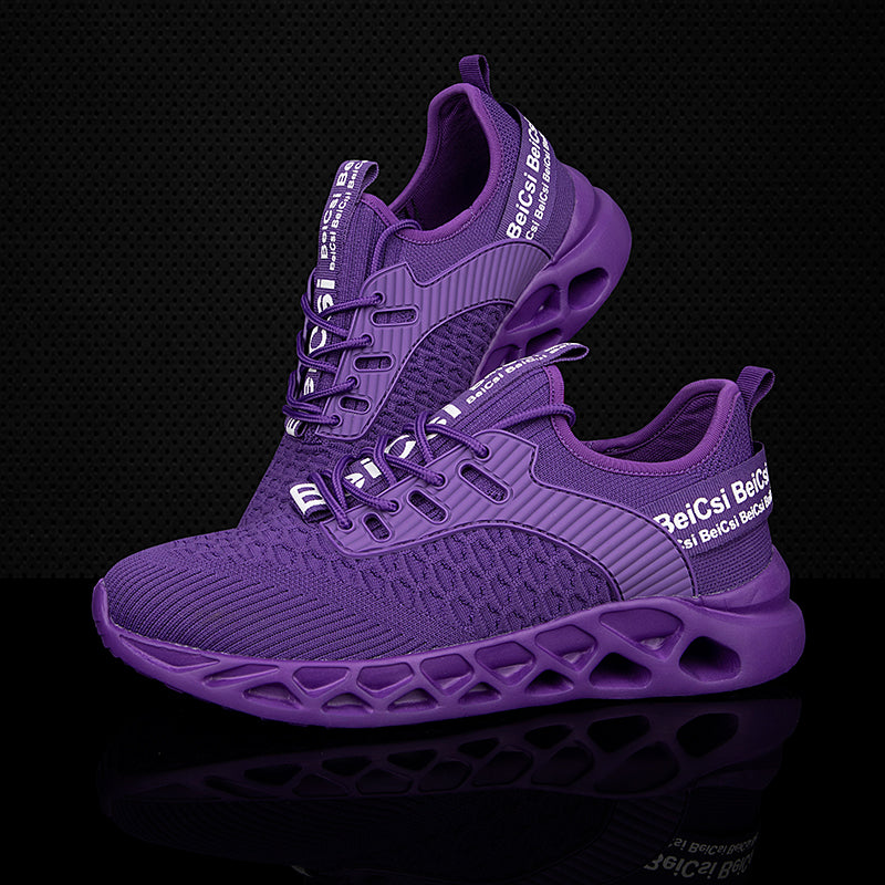 Softsfeel Women's Relieve Foot Pain Perfect Walking Shoes - Purple