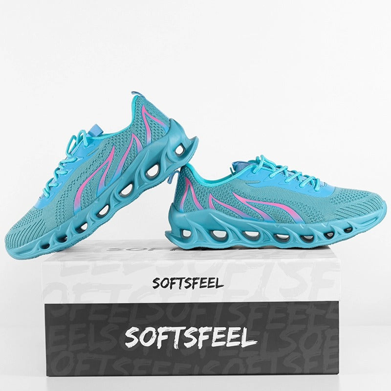 Softsfeel Women's Relieve Foot Pain Perfect Walking Shoes - Sky Blue