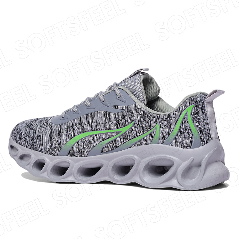 Softsfeel Men's Relieve Foot Pain Perfect Walking Shoes - Gray