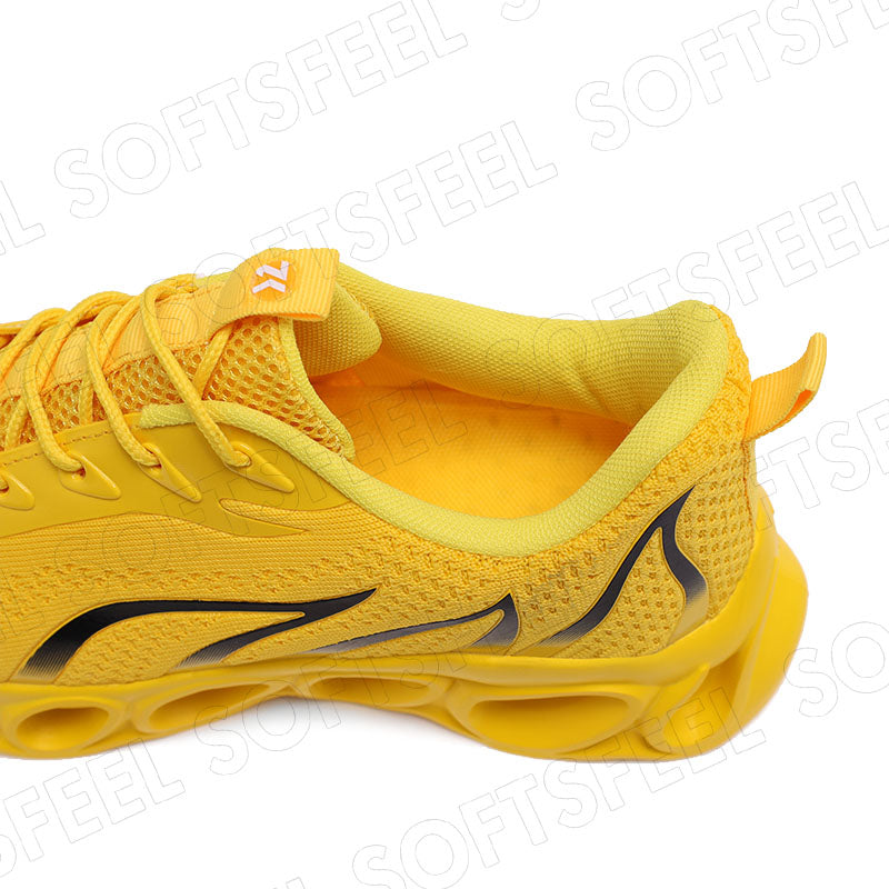 Softsfeel Men's Relieve Foot Pain Perfect Walking Shoes - Yellow
