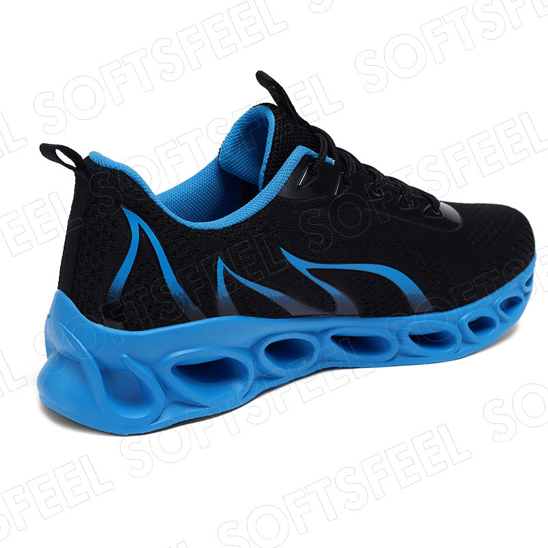 Softsfeel Women's Relieve Foot Pain Perfect Walking Shoes - Black Blue