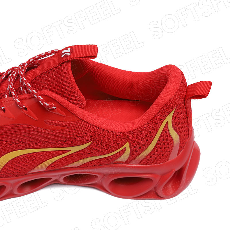 Softsfeel Men's Relieve Foot Pain Perfect Walking Shoes - Red