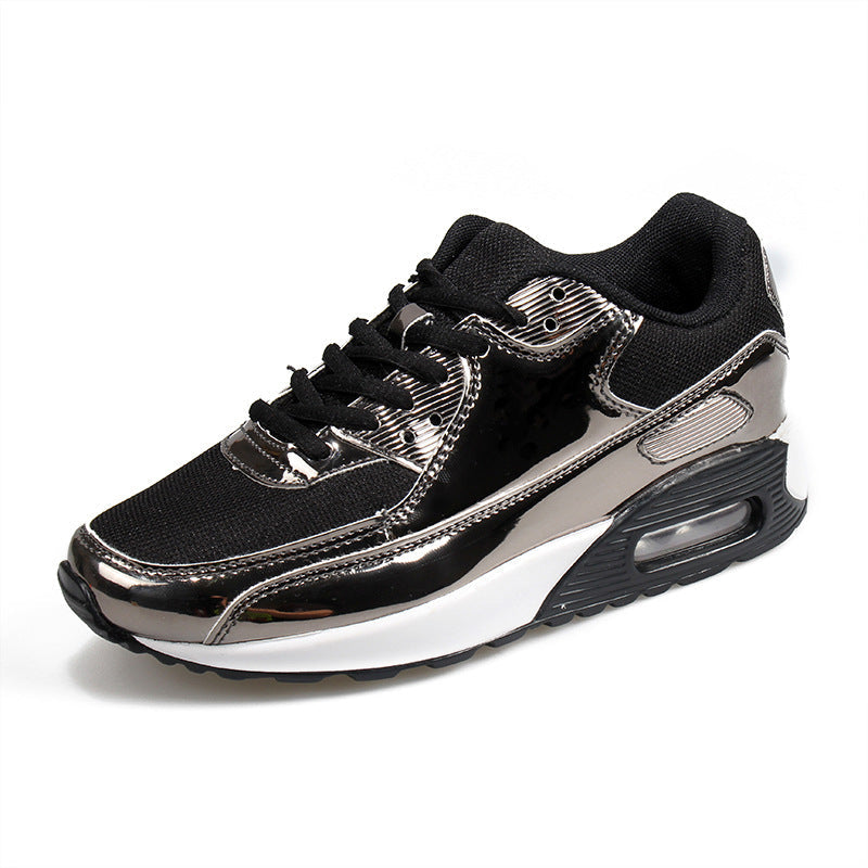 Women‘s Air Booster Walking Shoes Shiny Black