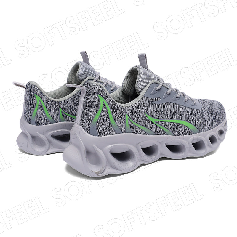 Softsfeel Men's Relieve Foot Pain Perfect Walking Shoes - Gray