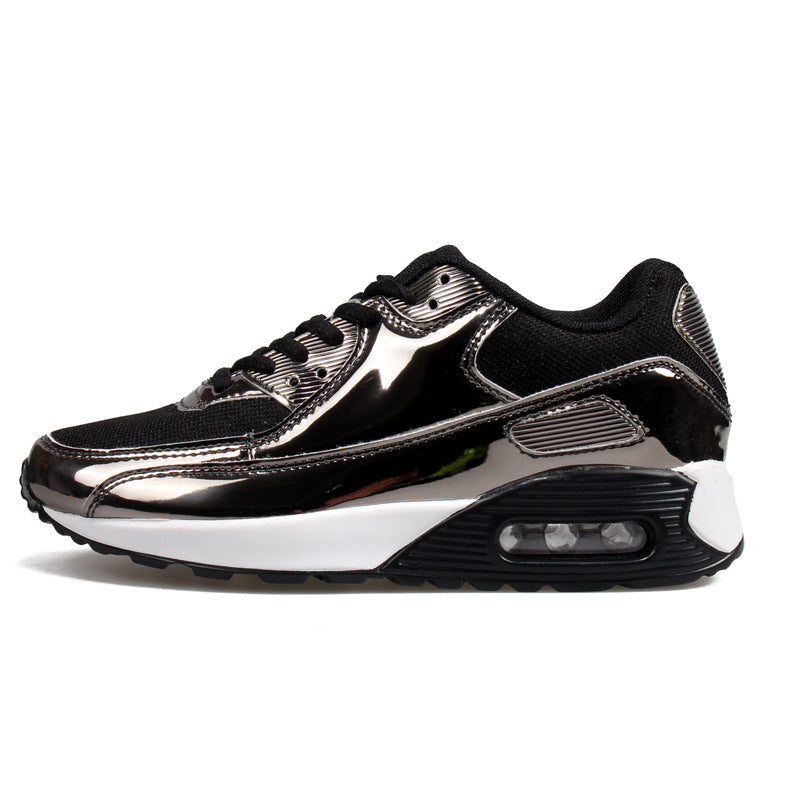 Women‘s Air Booster Walking Shoes Shiny Black