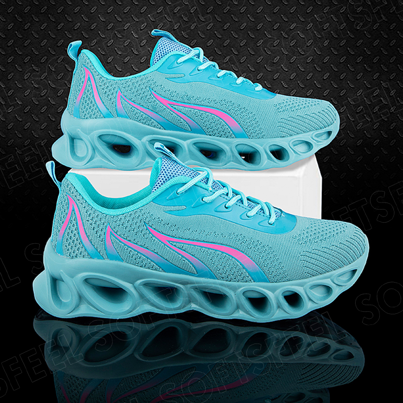 Softsfeel Women's Relieve Foot Pain Perfect Walking Shoes - Sky Blue