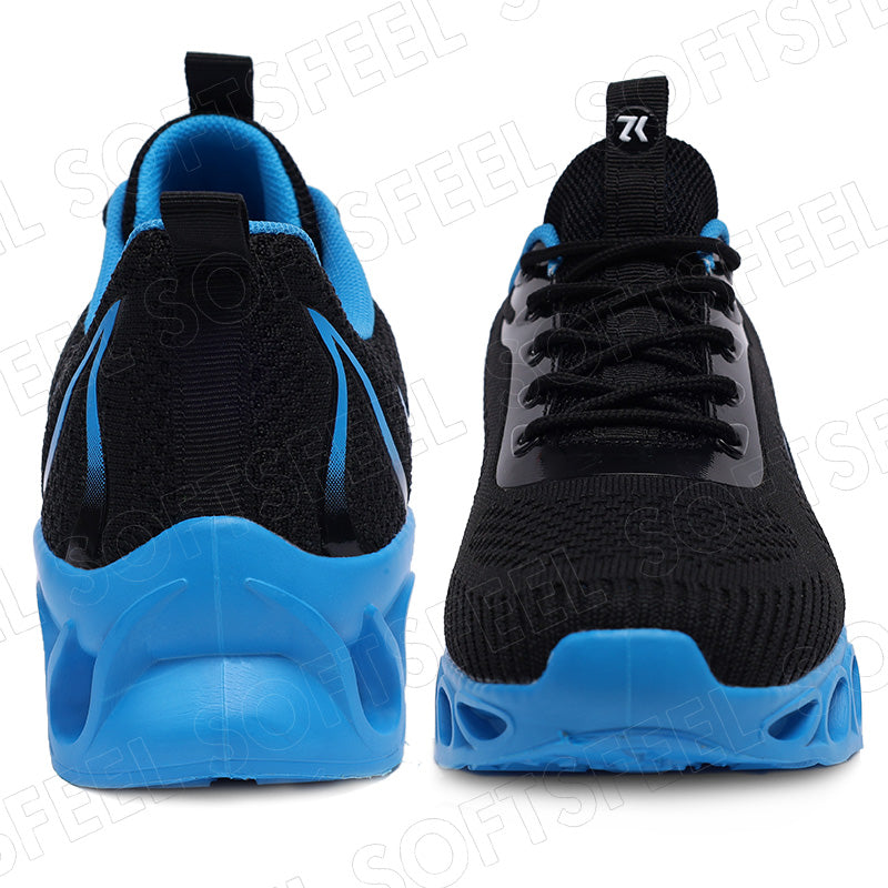 Softsfeel Women's Relieve Foot Pain Perfect Walking Shoes - Black Blue
