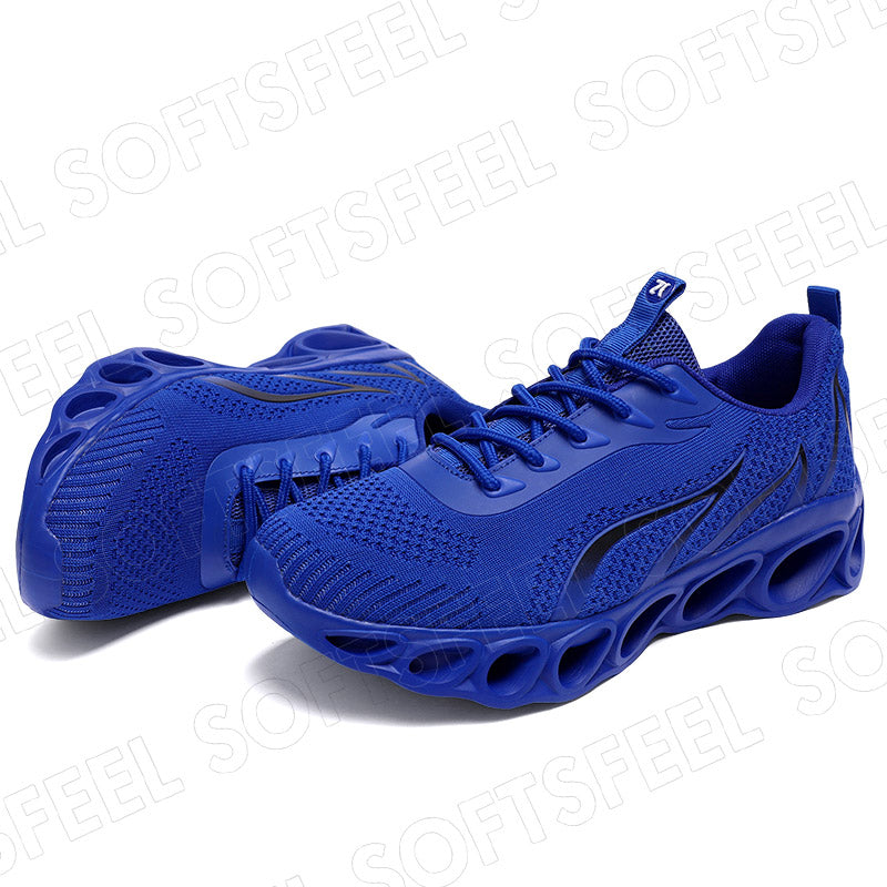 Softsfeel Women's Relieve Foot Pain Perfect Walking Shoes - Blue