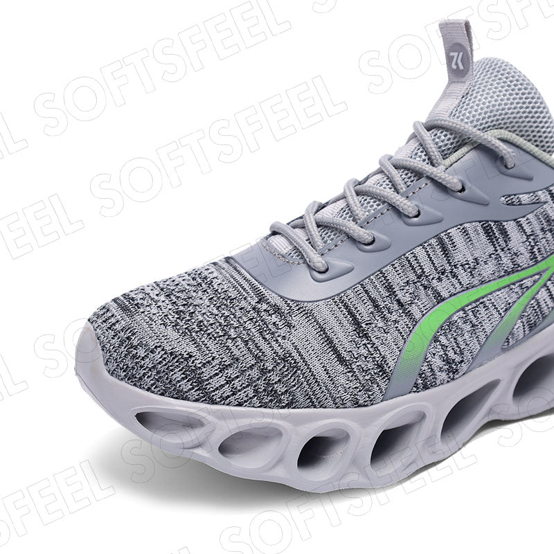 Softsfeel Men's Relieve Foot Pain Perfect Walking Shoes - Gray
