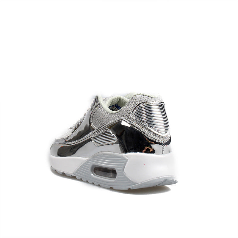 Women‘s Air Booster Walking Shoes Shiny Silver