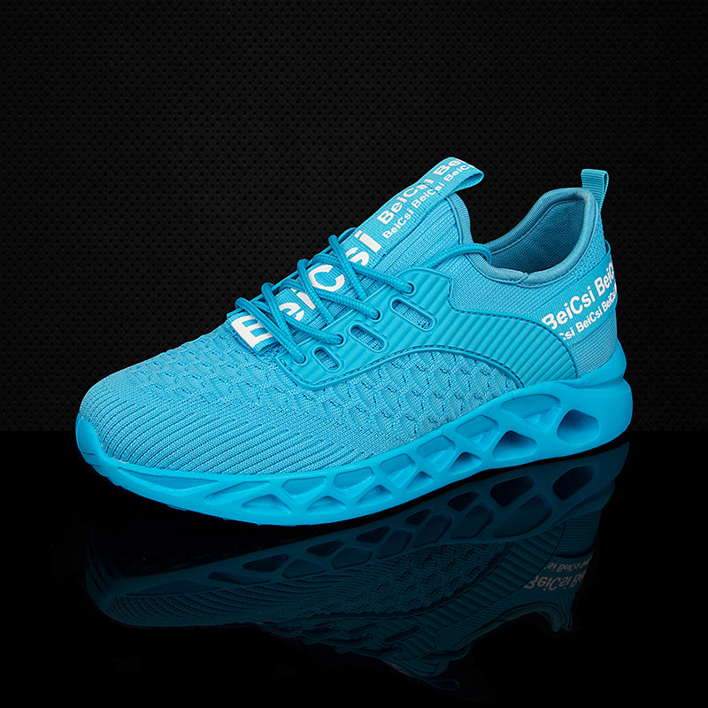 Softsfeel Men's Relieve Foot Pain Perfect Walking Shoes - Lake Blue