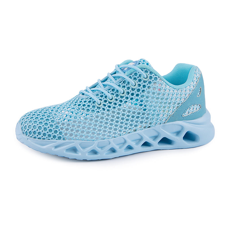 Softsfeel Cool Men's Relieve Foot Pain Perfect Walking Shoes-Sky Blue