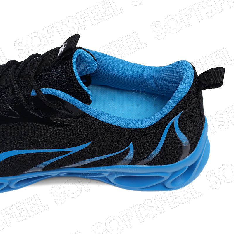 Softsfeel Women's Relieve Foot Pain Perfect Walking Shoes - Black Blue
