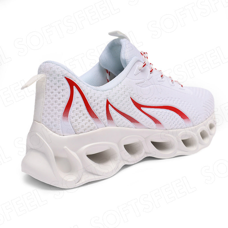 Softsfeel Men's Relieve Foot Pain Perfect Walking Shoes - White