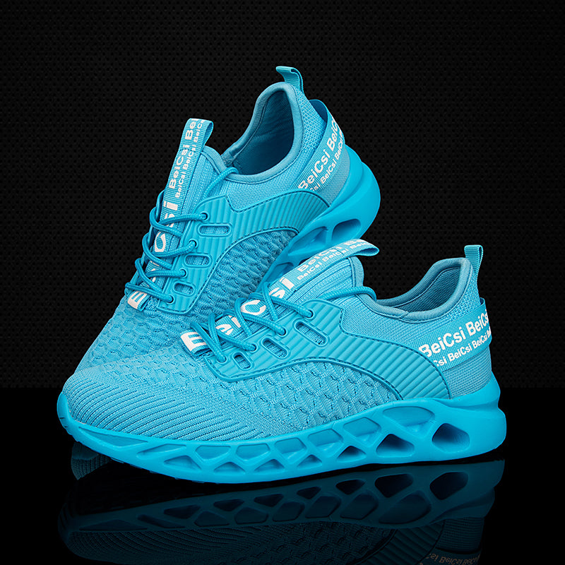 Softsfeel Men's Relieve Foot Pain Perfect Walking Shoes - Lake Blue