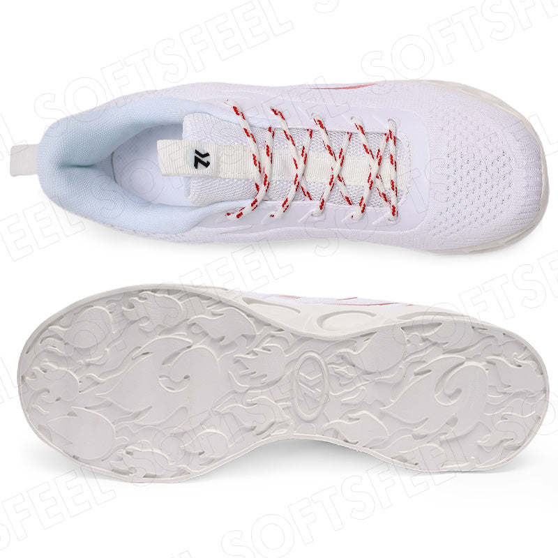Softsfeel Men's Relieve Foot Pain Perfect Walking Shoes - White
