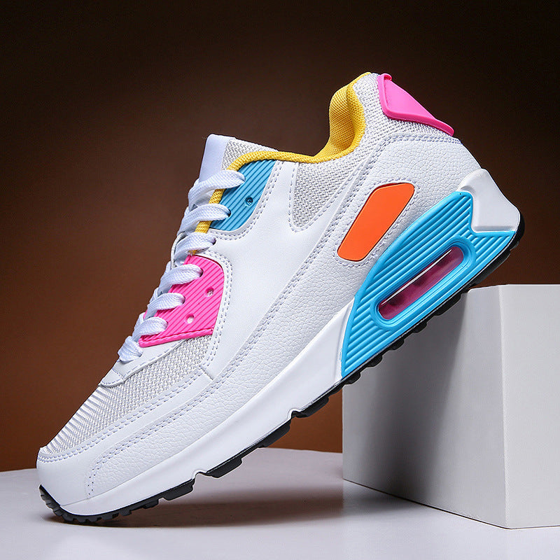 Women‘s Air Booster Walking Shoes White&Pink