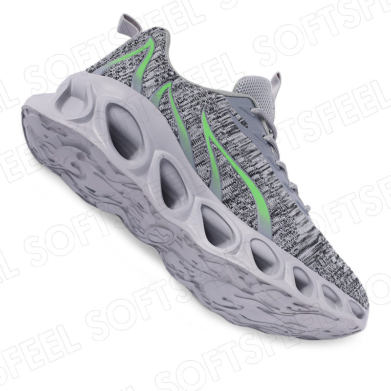 Softsfeel Men's Relieve Foot Pain Perfect Walking Shoes - Gray