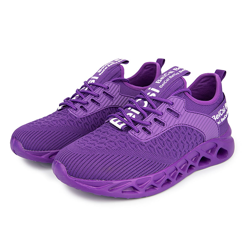 Softsfeel Women's Relieve Foot Pain Perfect Walking Shoes - Purple