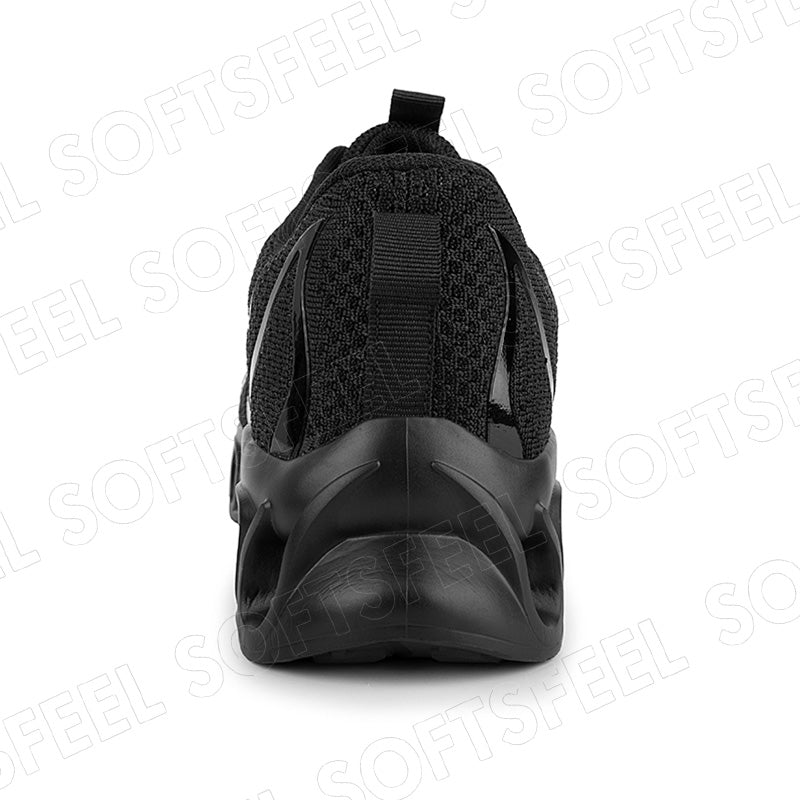 Softsfeel Men's Relieve Foot Pain Perfect Walking Shoes - Black
