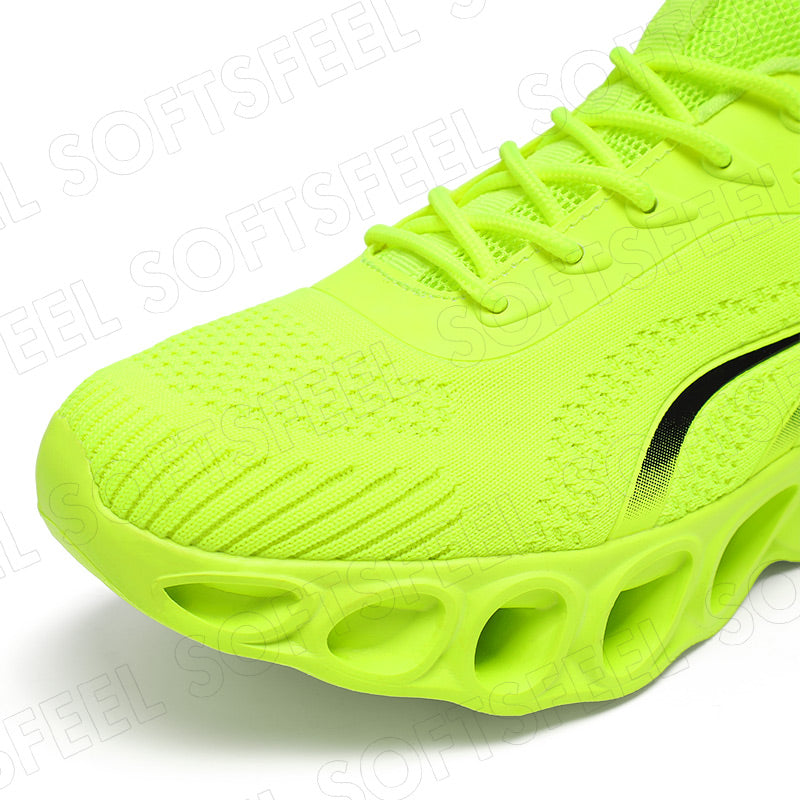 Softsfeel Men's Relieve Foot Pain Perfect Walking Shoes - Fluorescent Green