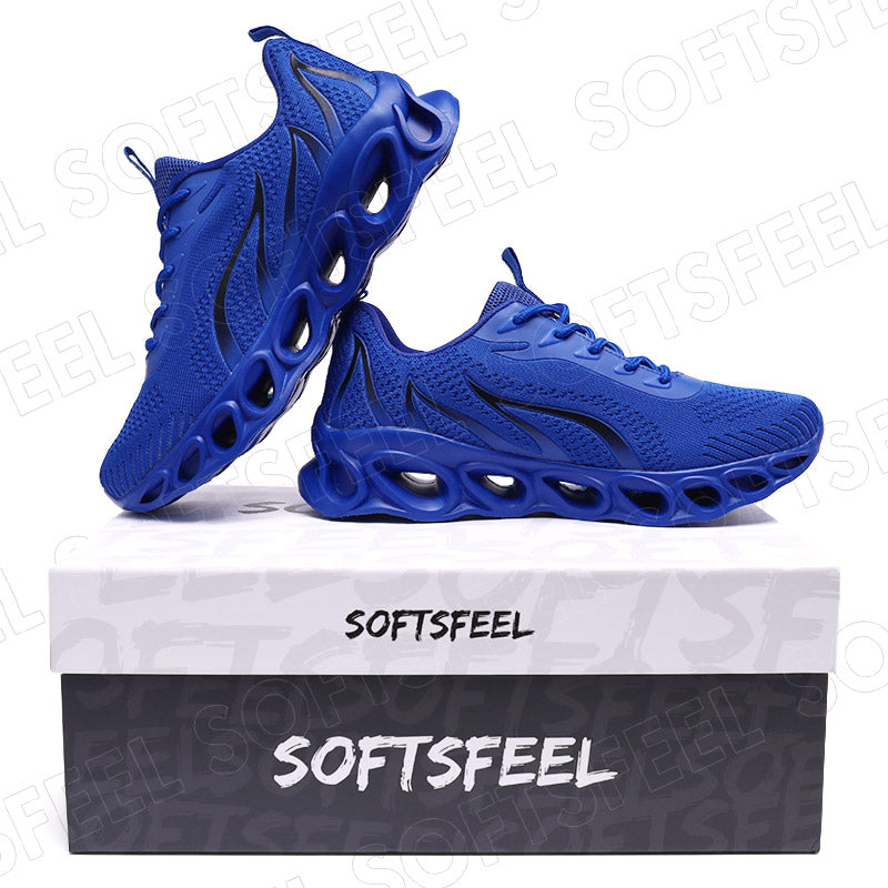 Softsfeel Women's Relieve Foot Pain Perfect Walking Shoes - Blue