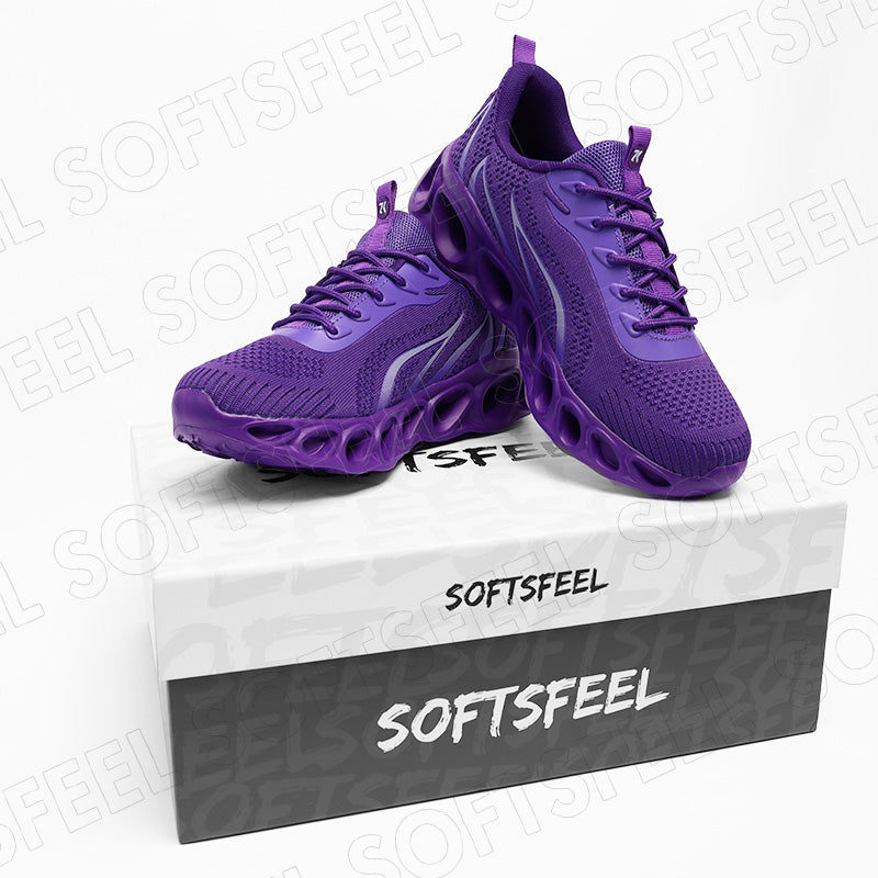 Softsfeel Men's Relieve Foot Pain Perfect Walking Shoes - Purple