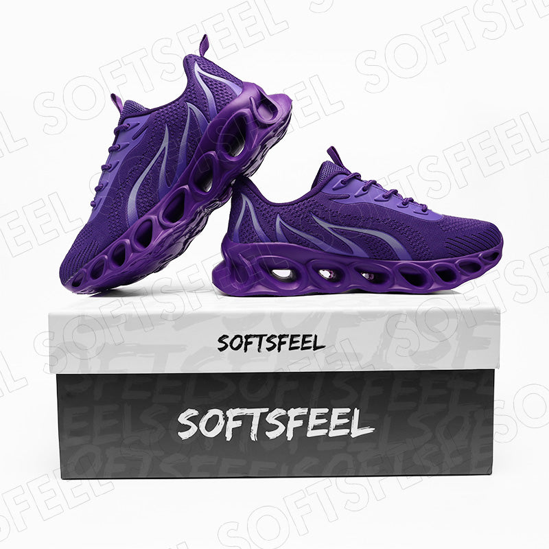 Softsfeel Men's Relieve Foot Pain Perfect Walking Shoes - Purple