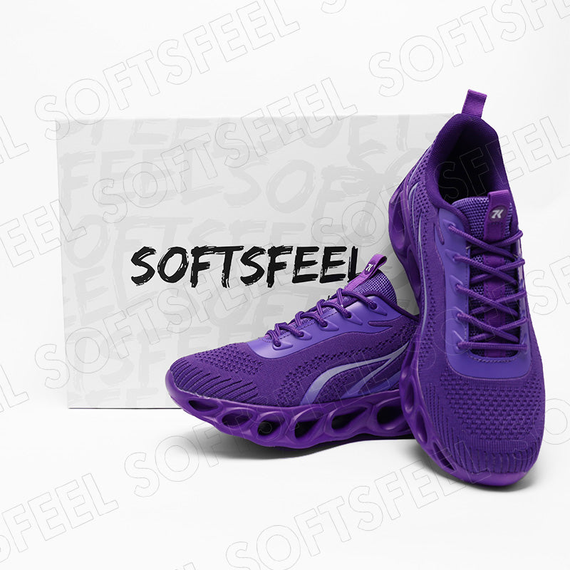 Softsfeel Men's Relieve Foot Pain Perfect Walking Shoes - Purple