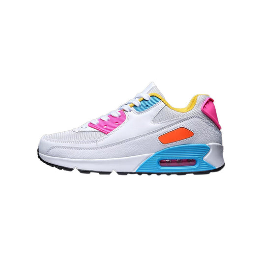 Women‘s Air Booster Walking Shoes White&Pink