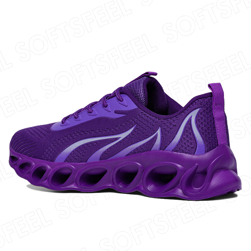 Softsfeel Men's Relieve Foot Pain Perfect Walking Shoes - Purple