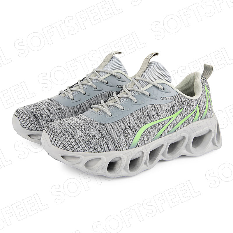 Softsfeel Men's Relieve Foot Pain Perfect Walking Shoes - Gray