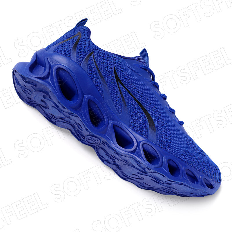 Softsfeel Men's Relieve Foot Pain Perfect Walking Shoes - Blue