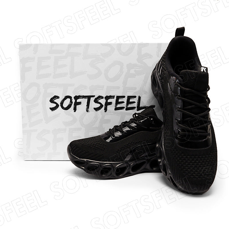 Softsfeel Women's Relieve Foot Pain Perfect Walking Shoes - Black