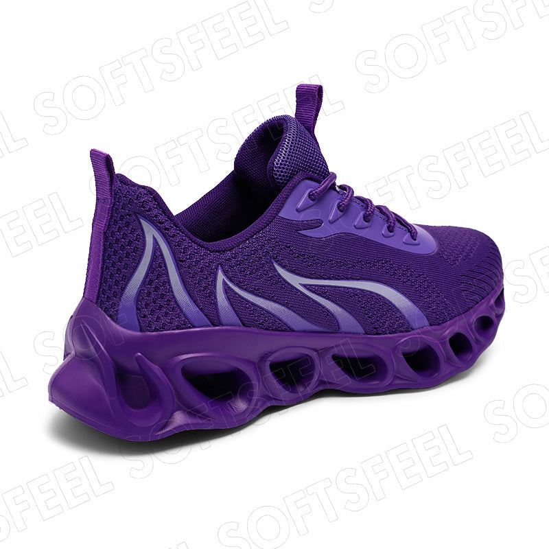 Softsfeel Men's Relieve Foot Pain Perfect Walking Shoes - Purple