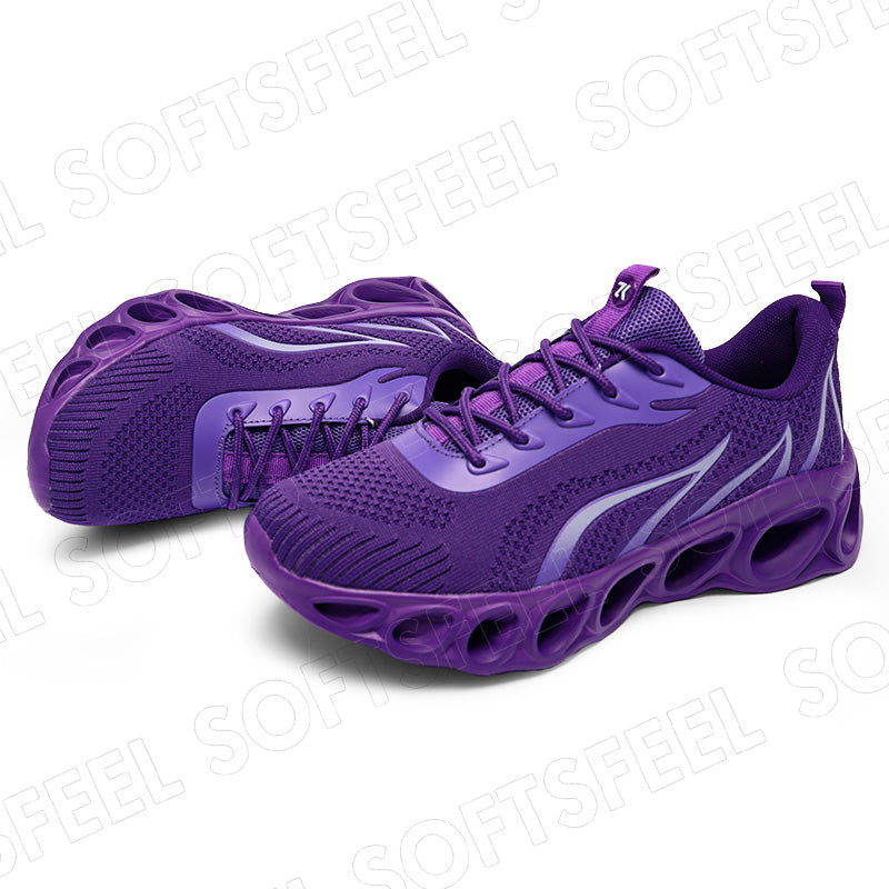 Softsfeel Men's Relieve Foot Pain Perfect Walking Shoes - Purple