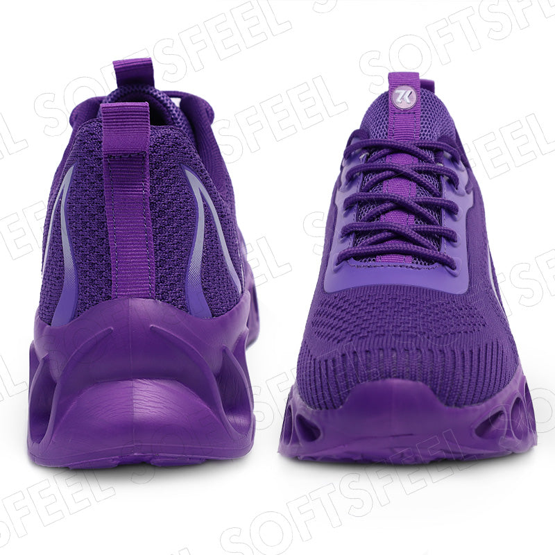 Softsfeel Men's Relieve Foot Pain Perfect Walking Shoes - Purple