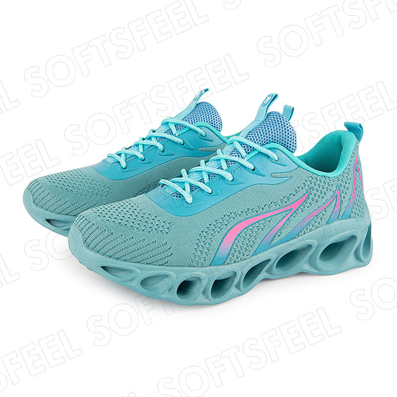 Softsfeel Women's Relieve Foot Pain Perfect Walking Shoes - Sky Blue