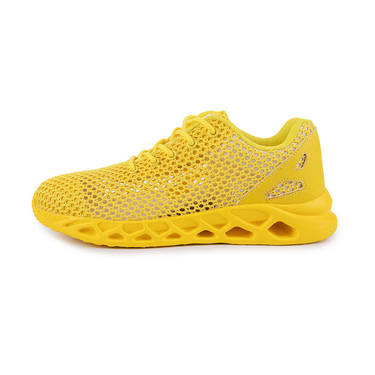 Softsfeel Cool Women's Relieve Foot Pain Perfect Walking Shoes - Yellow