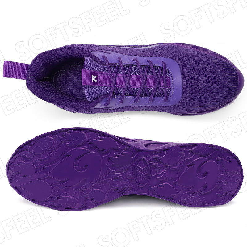 Softsfeel Men's Relieve Foot Pain Perfect Walking Shoes - Purple