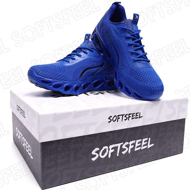 Softsfeel Women's Relieve Foot Pain Perfect Walking Shoes - Blue