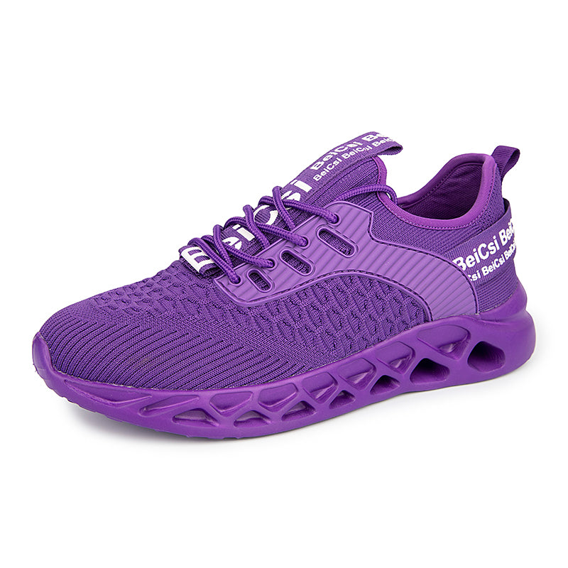 Softsfeel Women's Relieve Foot Pain Perfect Walking Shoes - Purple