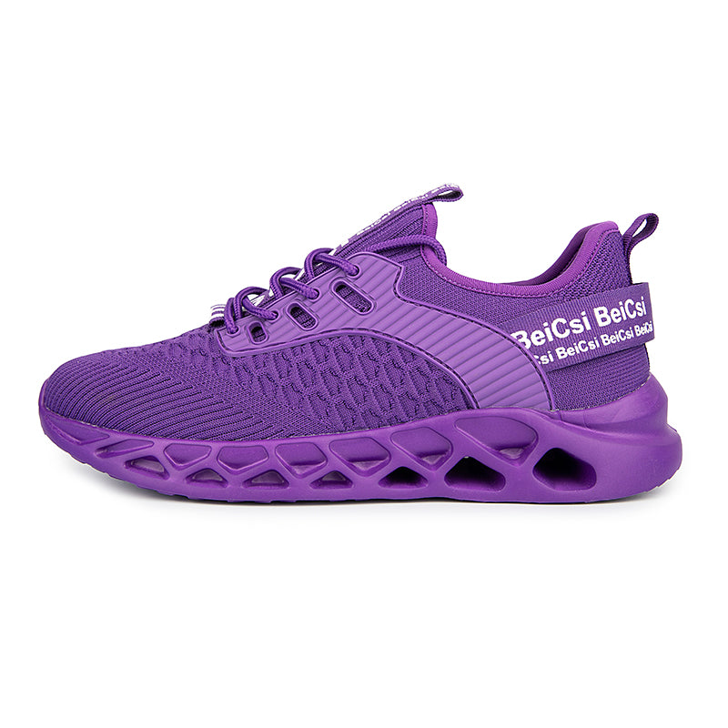Softsfeel Men's Relieve Foot Pain Perfect Walking Shoes - Purple