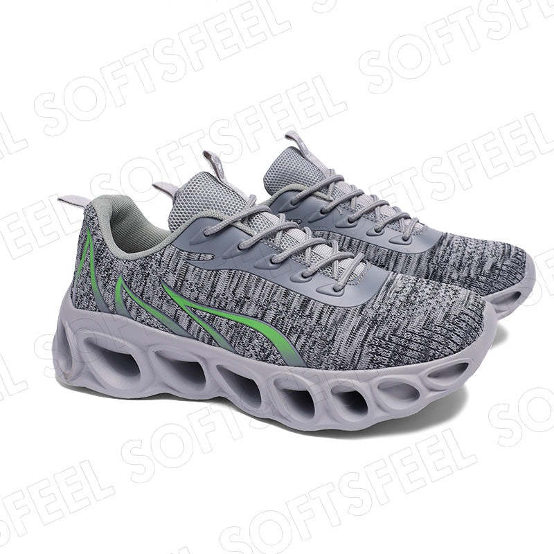 Softsfeel Men's Relieve Foot Pain Perfect Walking Shoes - Gray