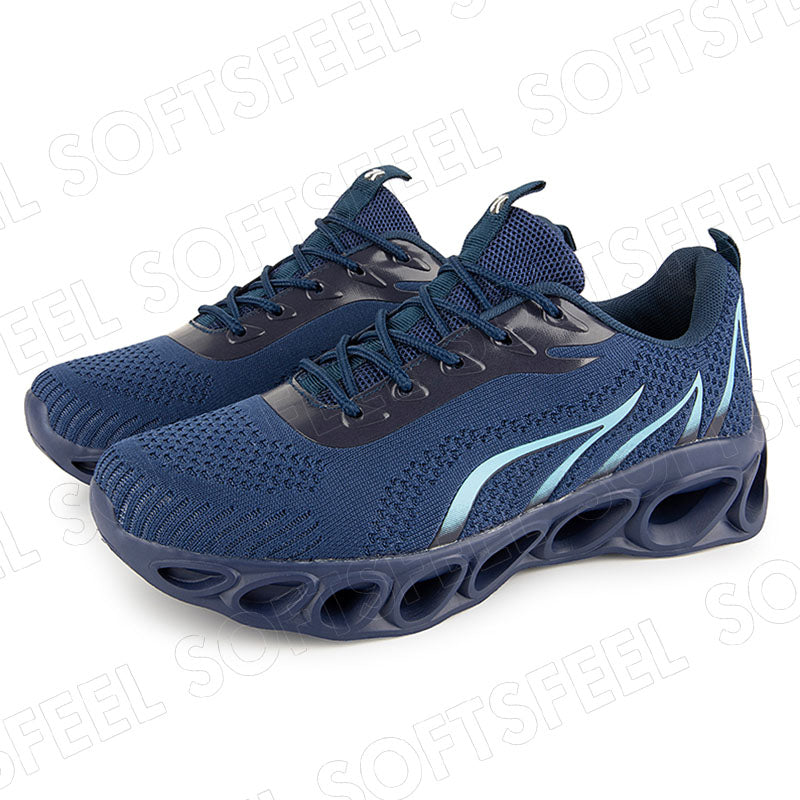 Softsfeel Men's Relieve Foot Pain Perfect Walking Shoes - Dark Blue