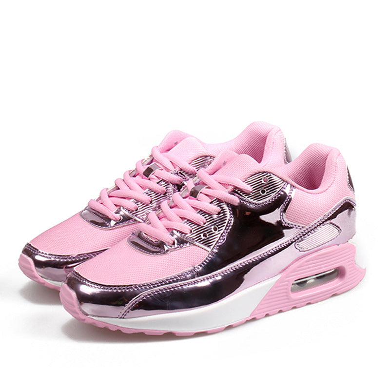 Men‘s Air Booster Walking Shoes Shiny Pink