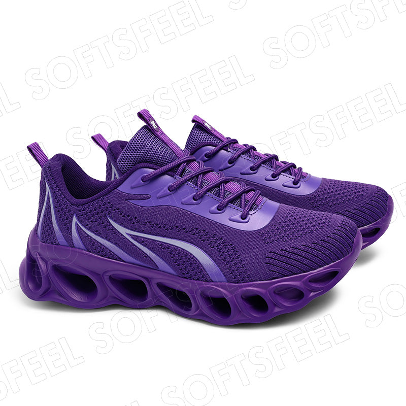 Softsfeel Men's Relieve Foot Pain Perfect Walking Shoes - Purple